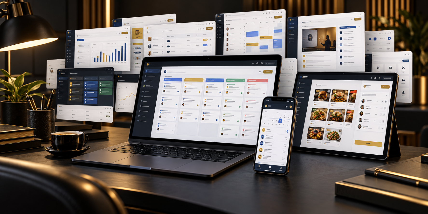 Painel de sistema para operacao comercial e atendimento
